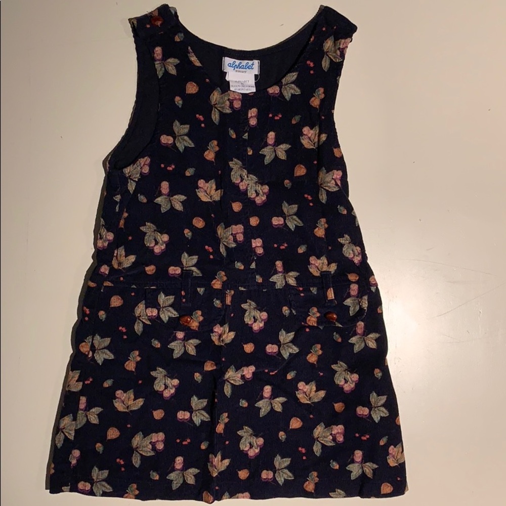 Alphabet Girls Corduroy Dress  size 6 from France
